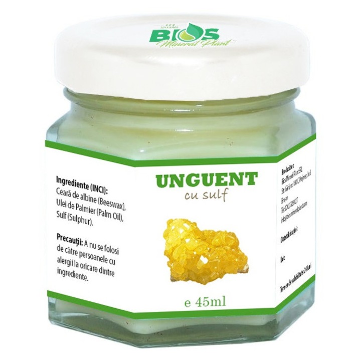 Unguent cu Sulf, 100% natural, 45 ml