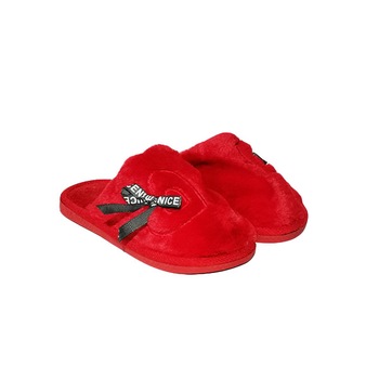 Papuci casa copii Trendd Heart, Rosu Papuci casa copii Trendd Heart, Rosu