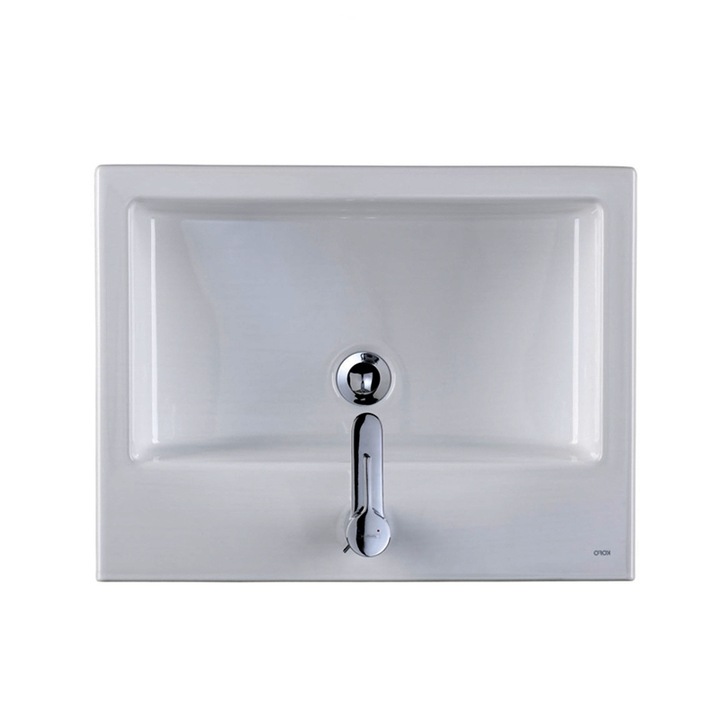 Lavoar cu bazin rectangular, Kolo, Twins, alb, 60 x 46 cm