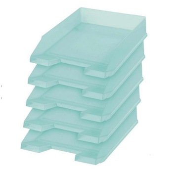 Set 5 tavite documente Herlitz A4 turcoaz pastel transparent Set 5 tavite documente Herlitz A4 turcoaz pastel transparent