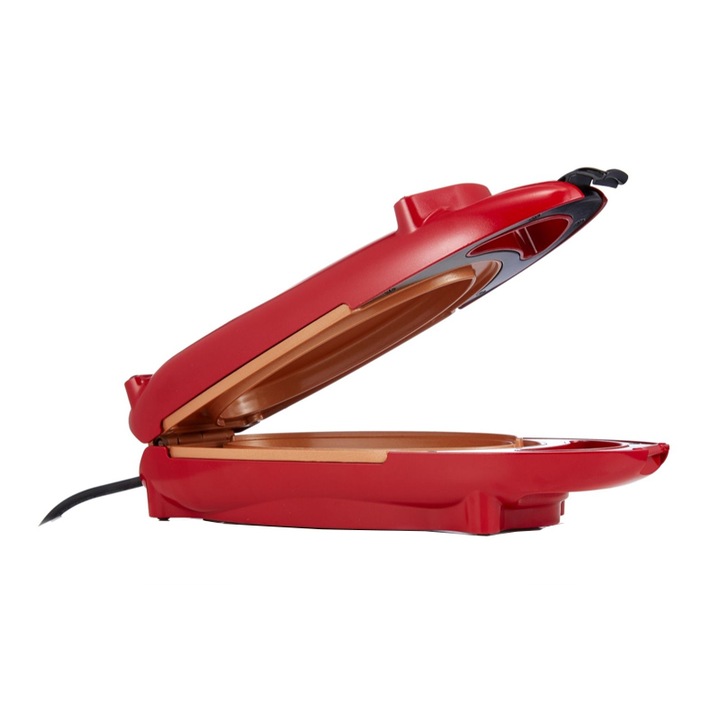 Mini tigaie electrica pentru gatit rapid, Red Copper 5 minutes Chef