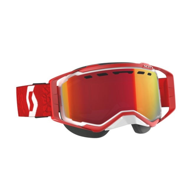 Ochelari Scott Goggle Prospect Chrome, culoare alb/rosu/portocaliu