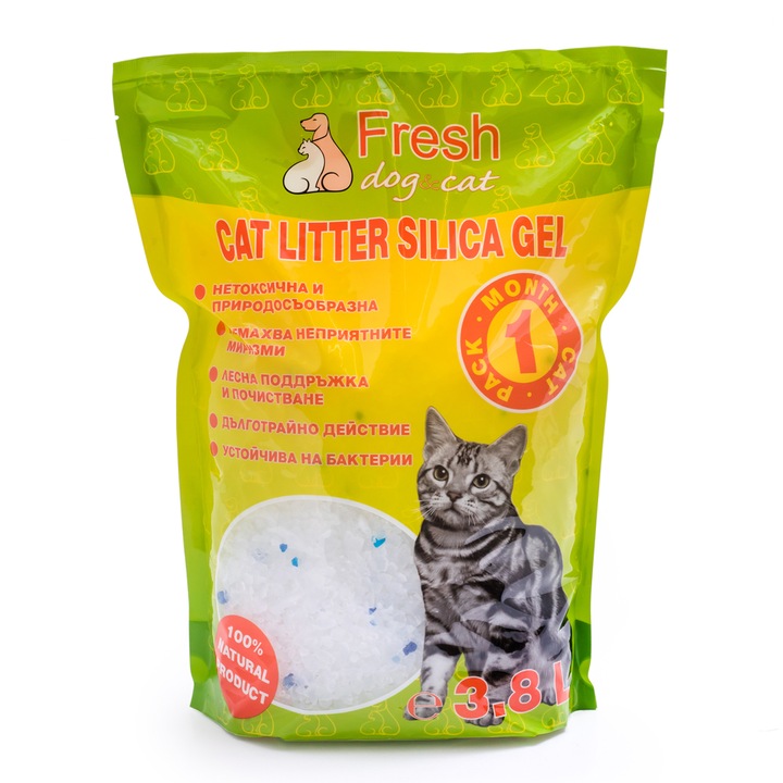 Силиконова тоалетна за котка Fresh dog&cat, 3,6 л, 1,5 кг.