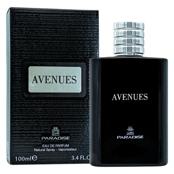 Apa de Parfum Paradise, Avenues, Barbati, 100 ml Apa de Parfum Paradise, Avenues, Barbati, 100 ml