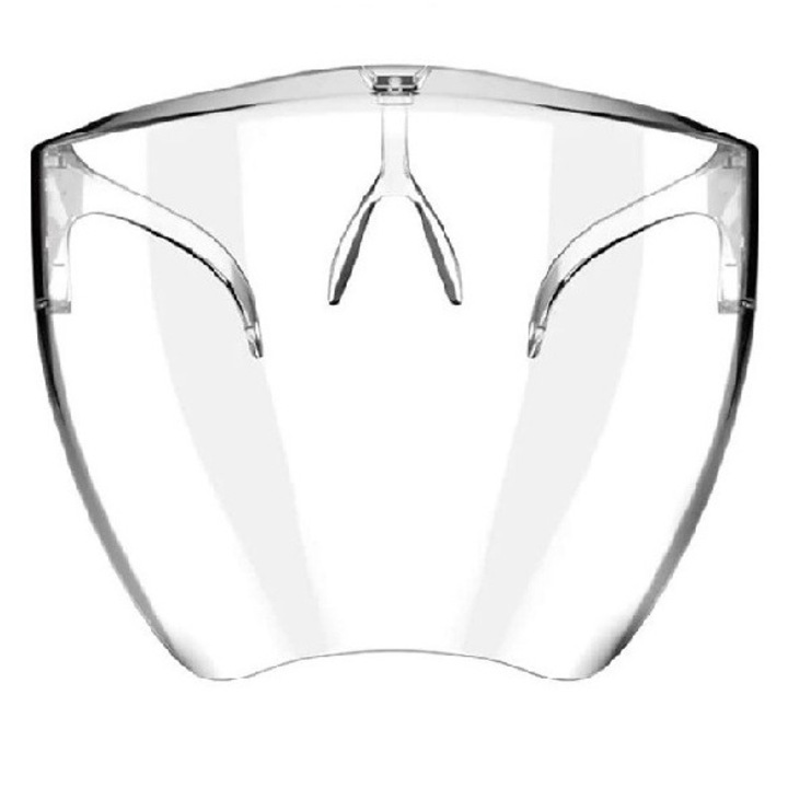 Прозрачна защитна маска, тип очила, Обработена против замъгляване, С удобна фиксация на ушите