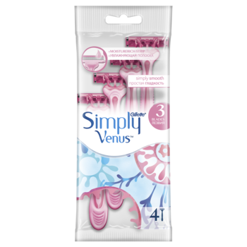 Aparat de ras de unica folosinta Gillette Simply Venus 3, 4 bucati Aparat de ras de unica folosinta Gillette Simply Venus 3, 4 bucati
