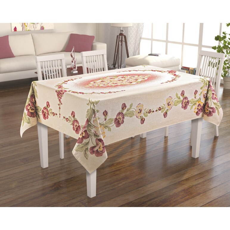 Fata de masa goblen , Jackline Hercai , dreptunghiulara , cu doua fete , 160 x 300