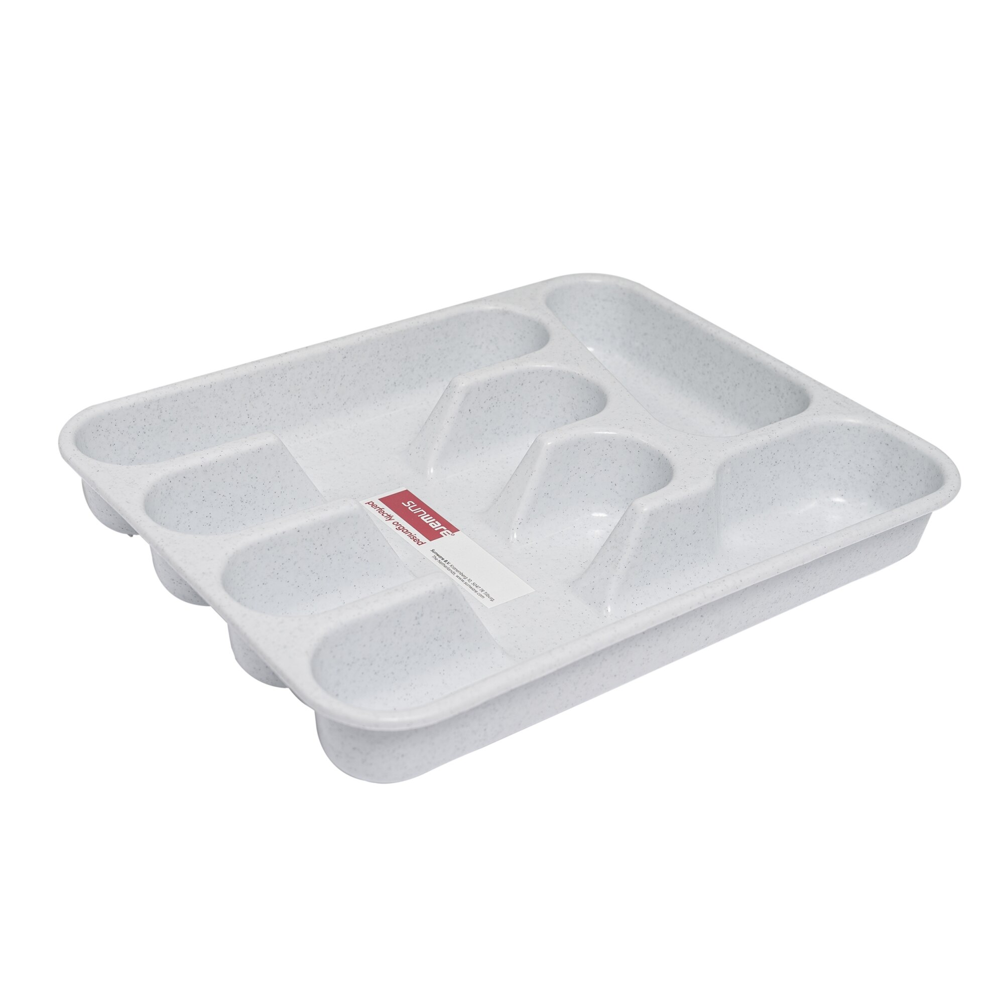 Tava tacamuri din plastic pe culoarea gri, Sunware