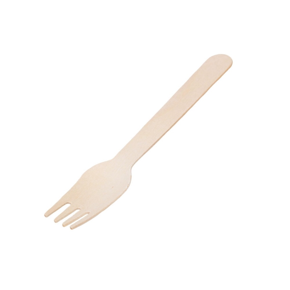 Furculite lemn, 16 cm, set 100 buc