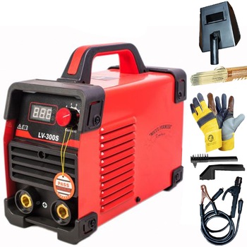 Aparat de sudura Micul Fermier LV-300S MMA, masca simpla, palmari, electrozi, Accesorii incluse Aparat de sudura Micul Fermier LV-300S MMA, masca simpla, palmari, electrozi, Accesorii incluse