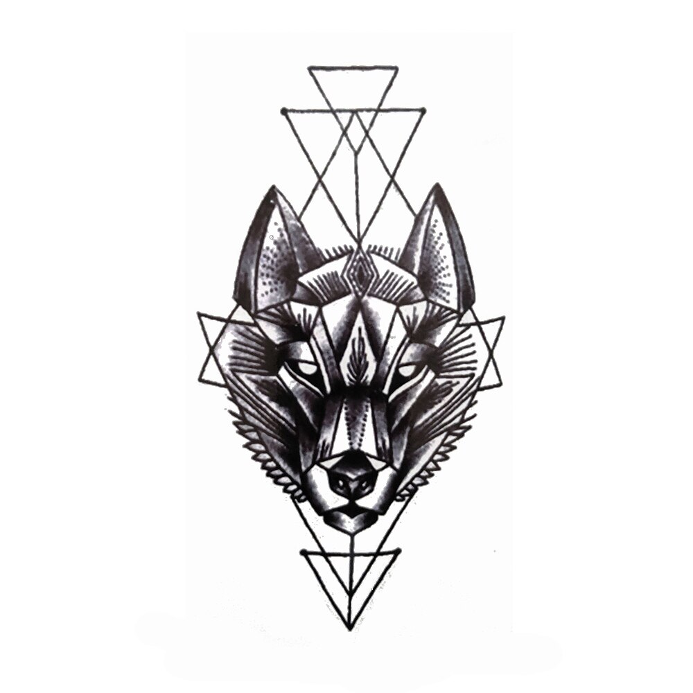Tatuaj temporar Between dog and wolf Waterproof 21x11.4 cm