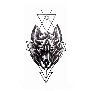 Tatuaj temporar Between dog and wolf Waterproof 21x11.4 cm Tatuaj temporar Between dog and wolf Waterproof 21x11.4 cm