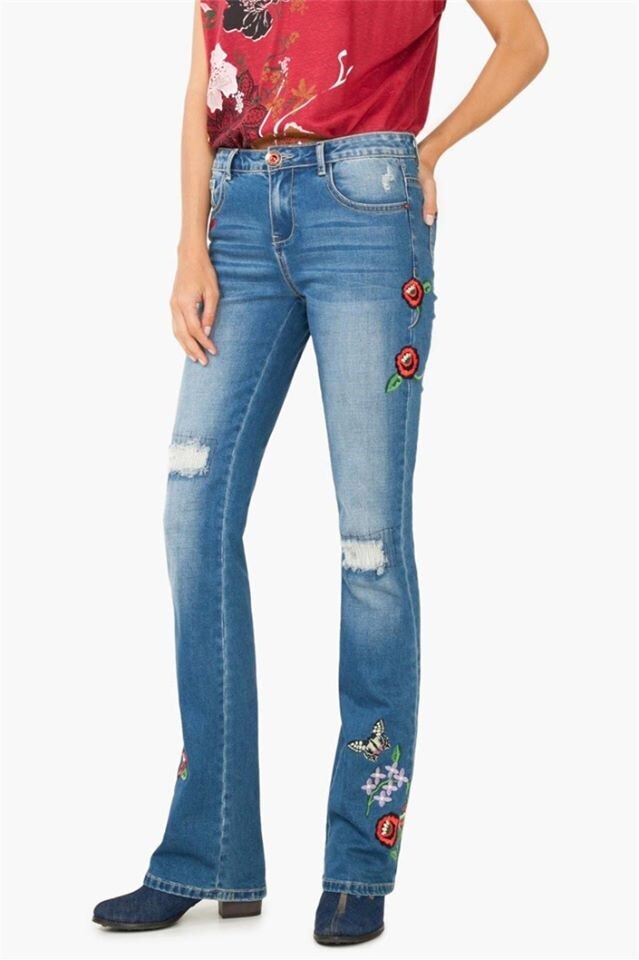 Blugi Desigual 38, Albastru, 69D26A2