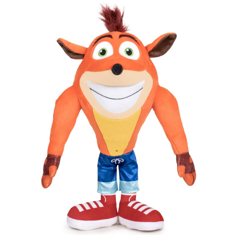 Jucarie de plus Crash Bandicoot, multicolor, inaltime 21 cm, model 1