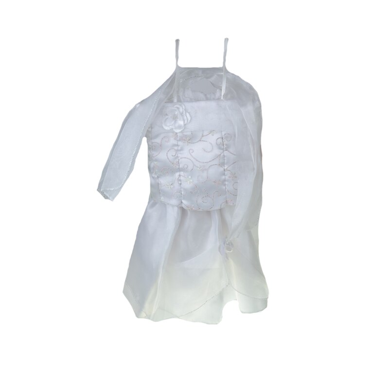 Set 3 piese fusta, corset si sal pentru fete Mini Junior 85-92A, Alb, 92 cm