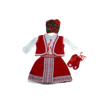 Set 6 piese bluza, catrinta, batic, vesta si botosei pentru fete Mini Junior 190-M68, Multicolor, 6 luni Set 6 piese bluza, catrinta, batic, vesta si botosei pentru fete Mini Junior 190-M68, Multicolor, 6 luni