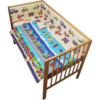 Lenjerie patut 120x60 cm cu 4 piese Nichiduta Travel Lenjerie patut 120x60 cm cu 4 piese Nichiduta Travel