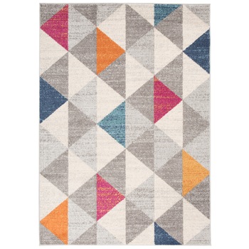 Covor Cosmo Modern Designer Abstract Multicolour Chemex F148E alb 200x300 Covor Cosmo Modern Designer Abstract Multicolour Chemex F148E alb 200x300