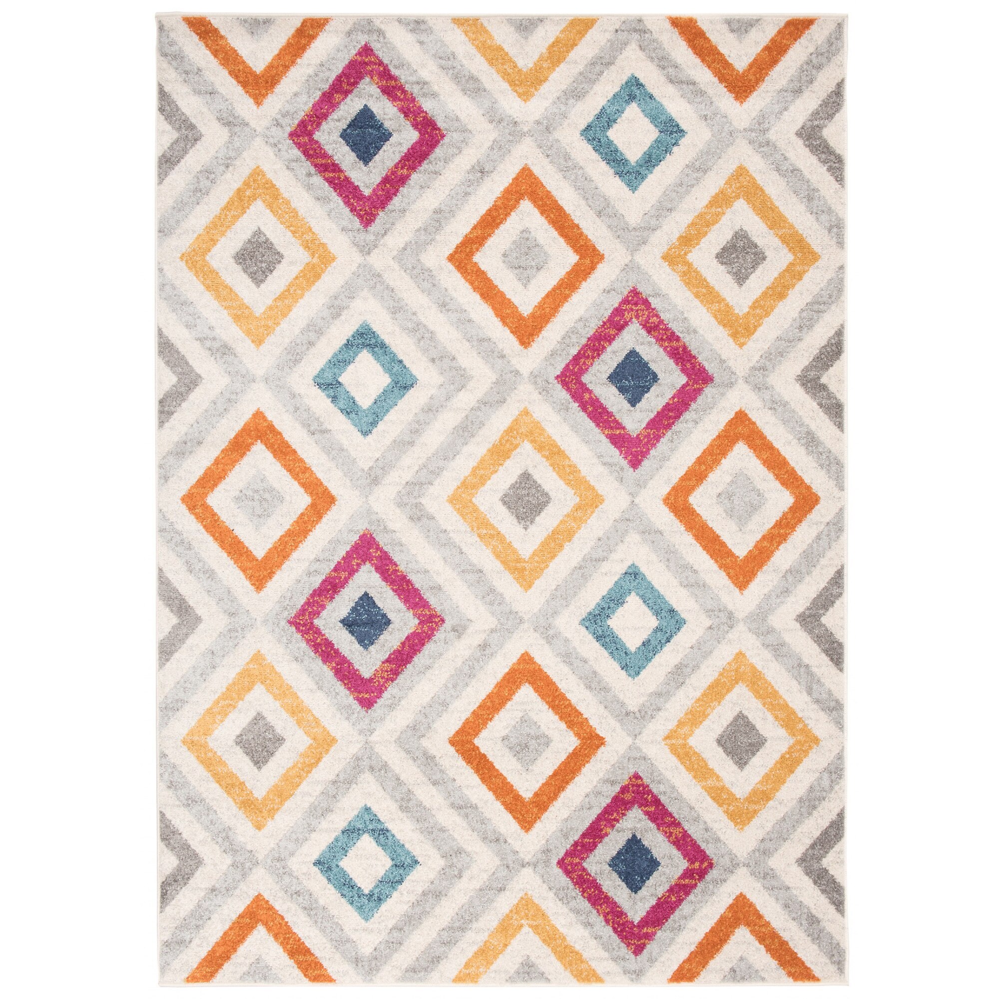 Covor Cosmo Modern Designer Abstract Multicolour Chemex F152E alb 140x200