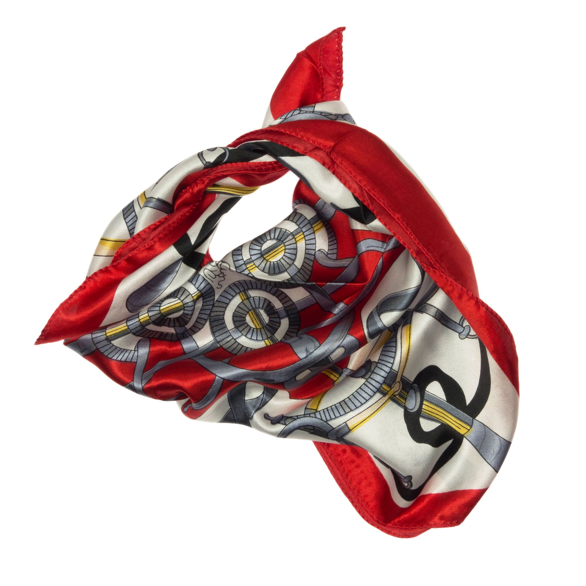 Esarfa, Batic, de dama, cu imprimeu multicolor, 50x50 cm - ES464