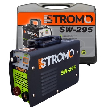 Aparat de sudura STROMO SW295 MMA cu valiza, masca automata, palmari, electrozi, Accesorii incluse Aparat de sudura STROMO SW295 MMA cu valiza, masca automata, palmari, electrozi, Accesorii incluse