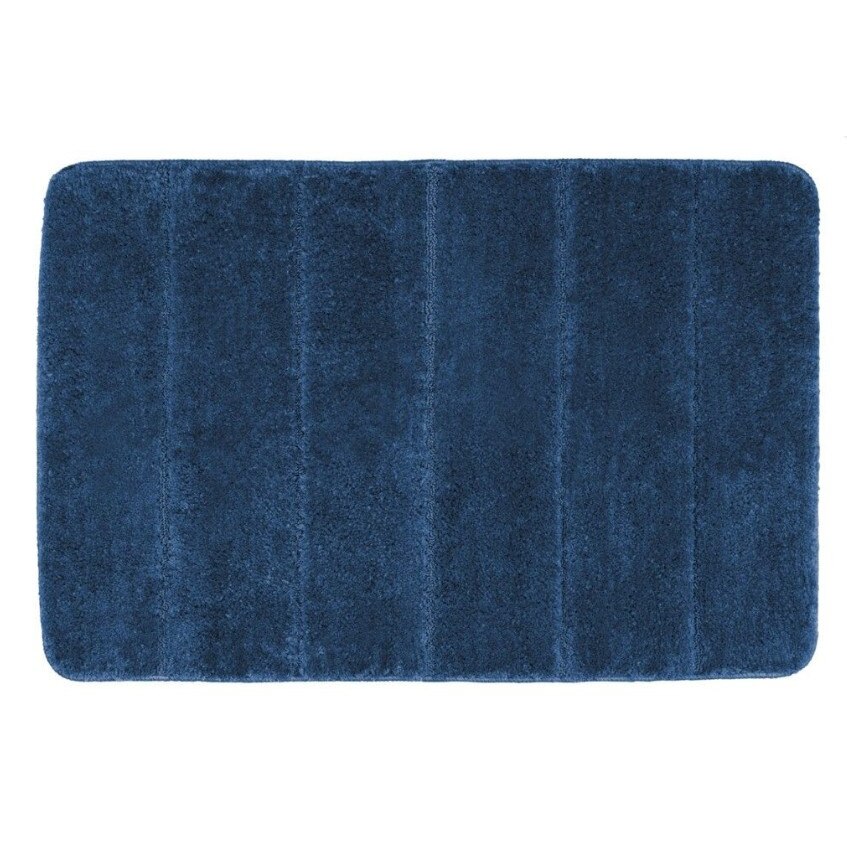 Covoras pentru baie,albastru din poliester ,90 x 60 cm,Wenko