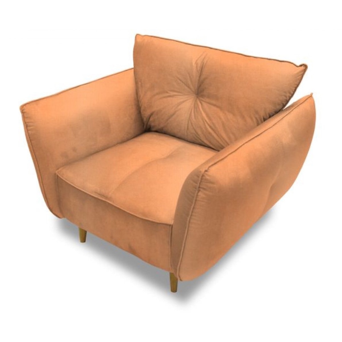 Fotoliu modern, Royal Home, Lukke, 108x100 cm, caramiziu