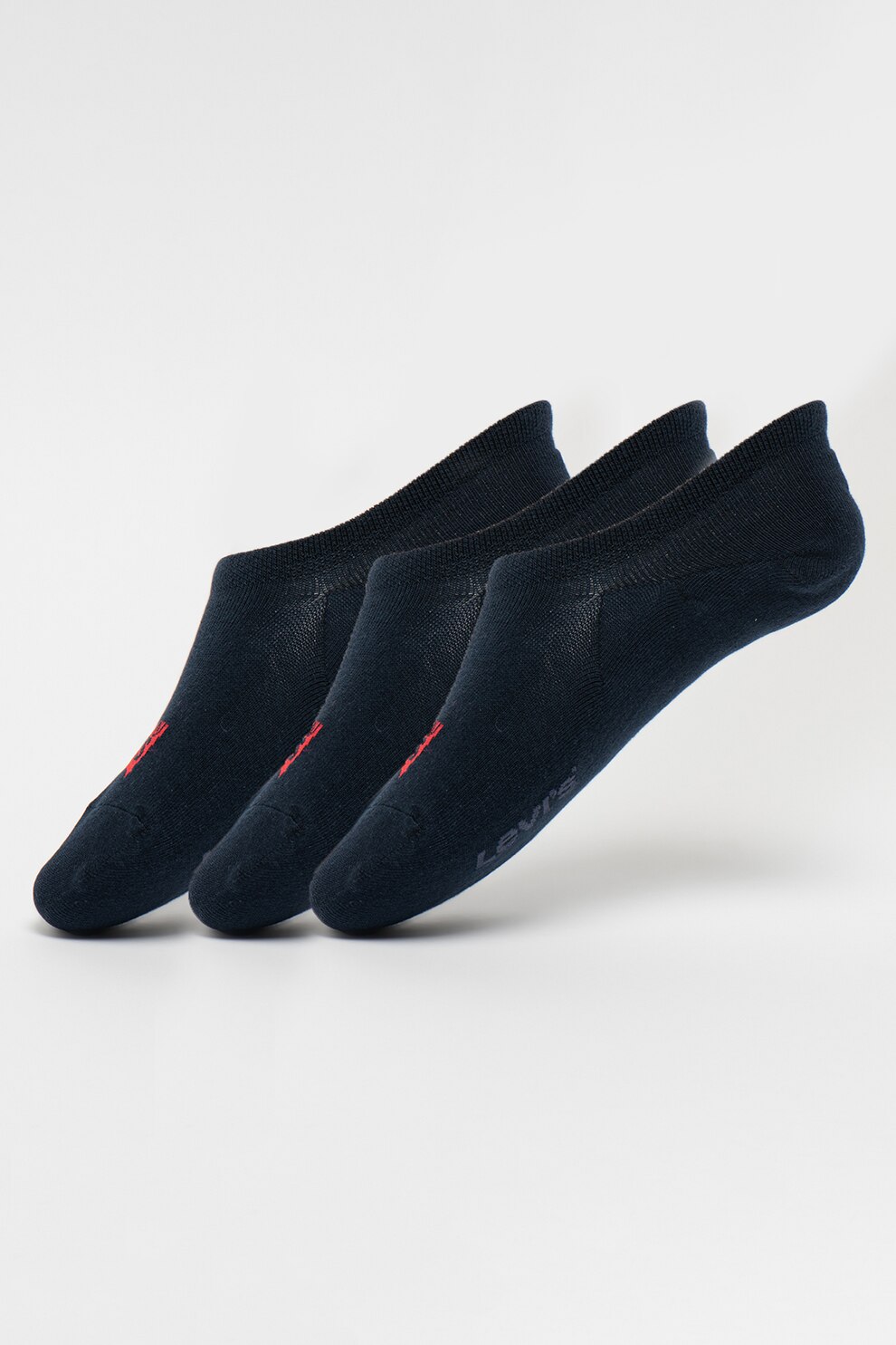 Levi's, Set de sosete unisex foarte scurte - 3 perechi, Bleumarin inchis