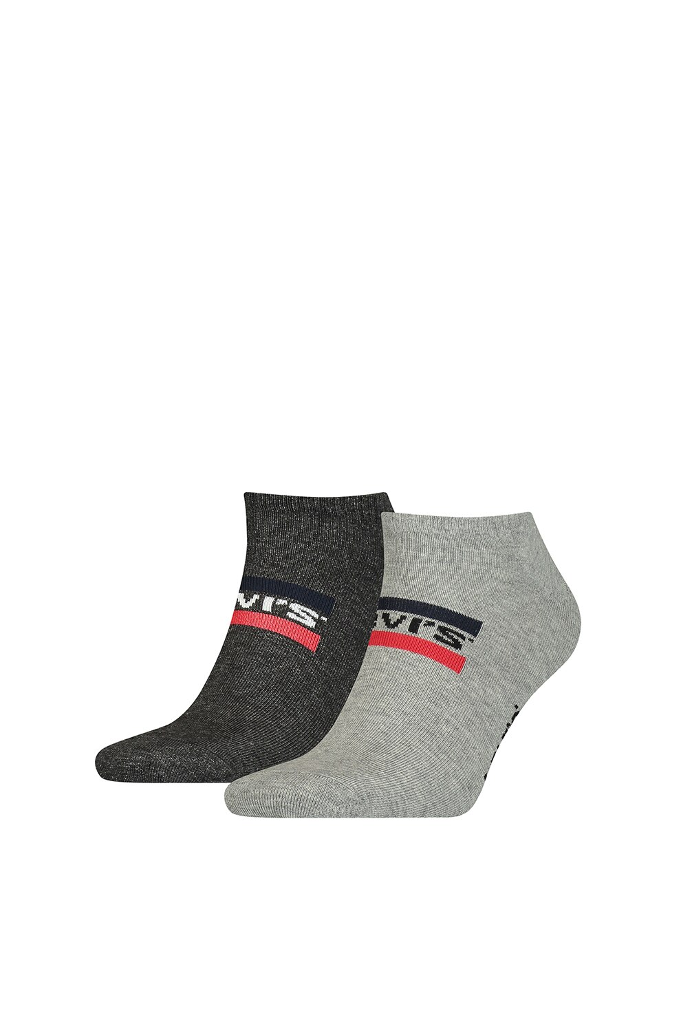 Levi's, Set de sosete unisex cu logo - 2 perechi