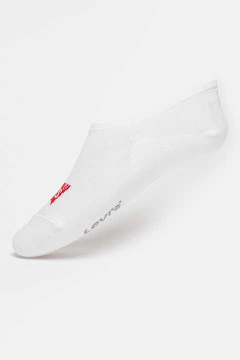 Levi's, Set de sosete unisex pana la glezna - 3 perechi, Rosu, Alb, 39-42
