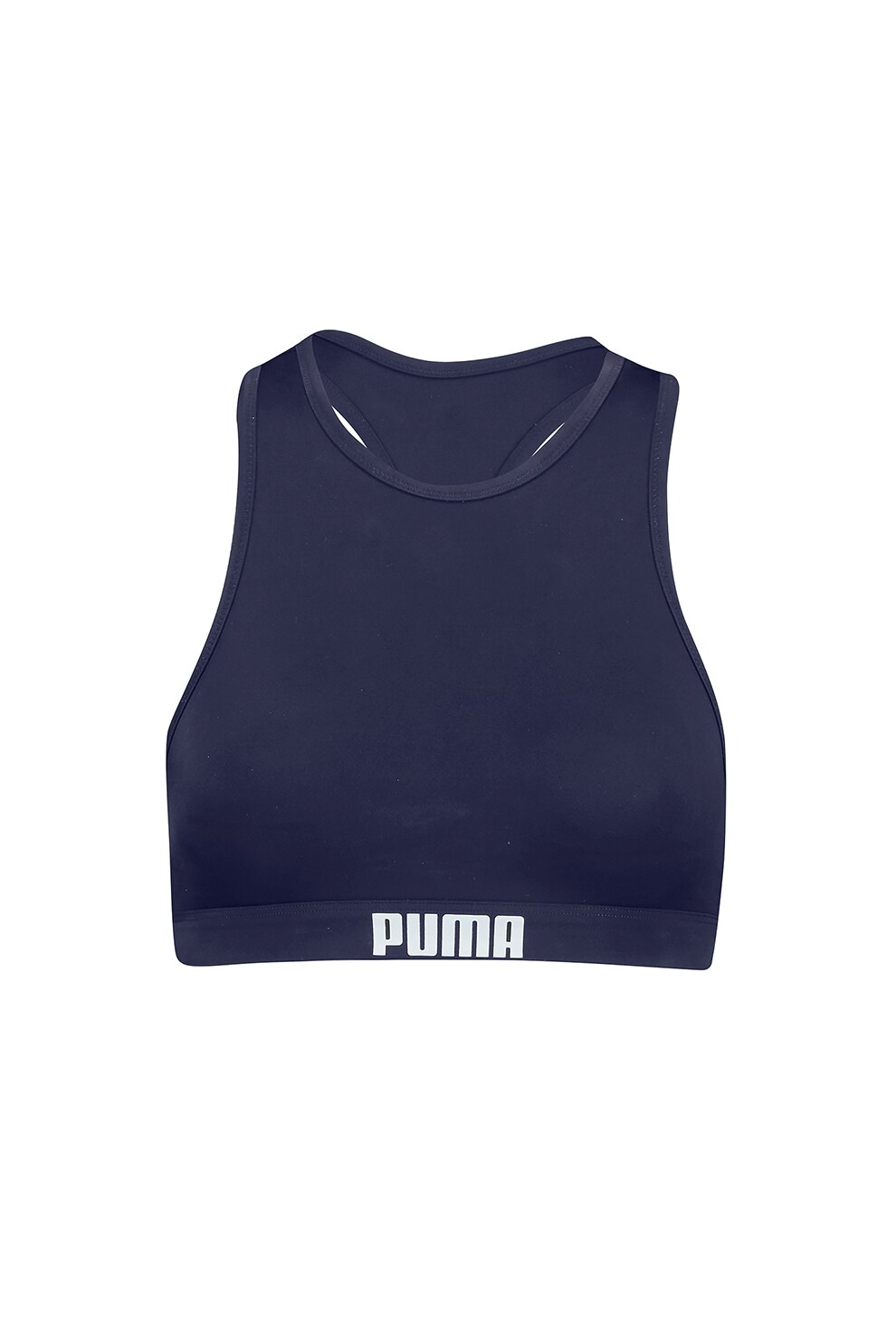 Puma, Sutien de baie cu spate decupat, Bleumarin