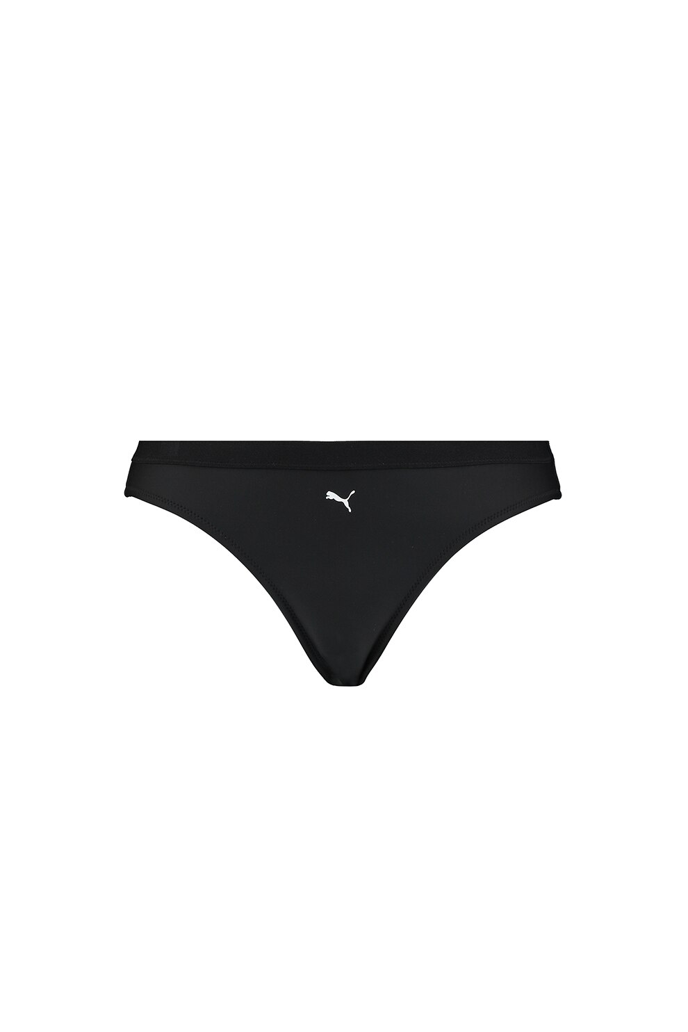 Puma, Slip hipster cu detalii logo, Gri inchis