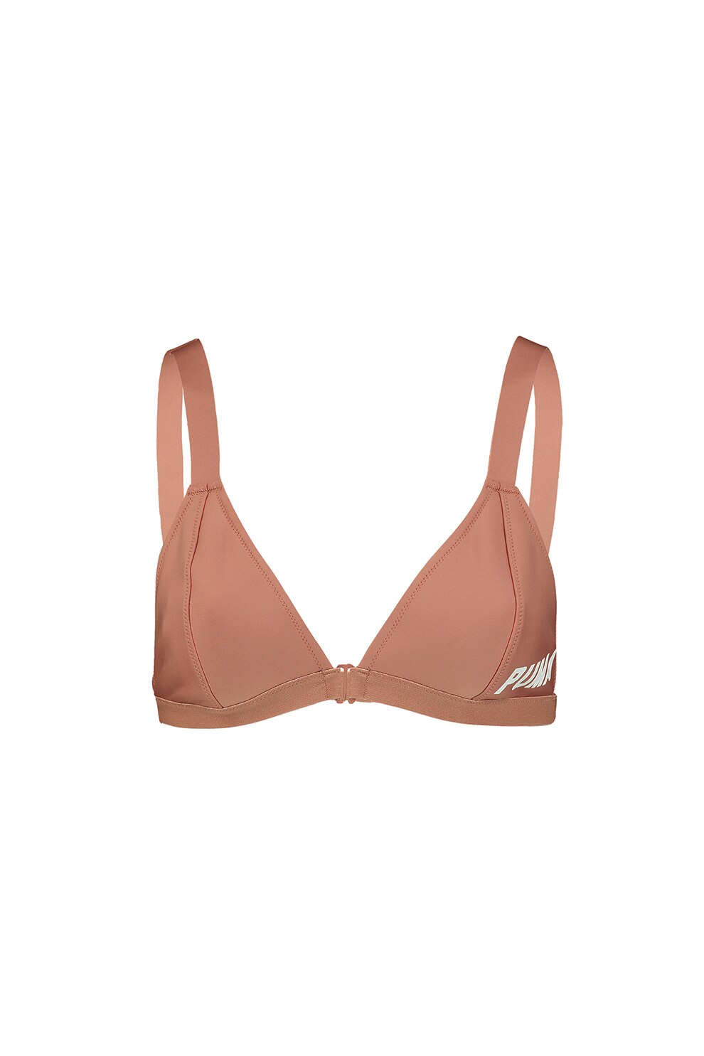 Puma, Sutien de baie cu cupe triunghiulare si inchidere frontala, Oranj persan, M