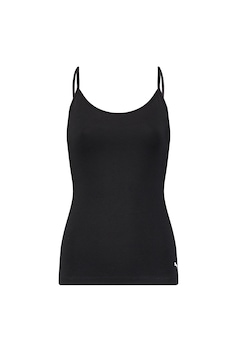 Puma, Top slim fit din amestec de bumbac si modal, Negru Puma, Top slim fit din amestec de bumbac si modal, Negru
