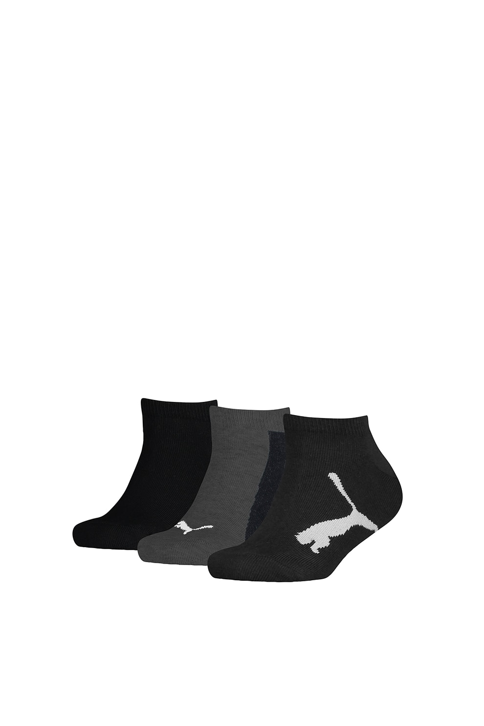 Puma, Set de sosete scurte - 3 perechi, Negru/Gri, 39-42 EU