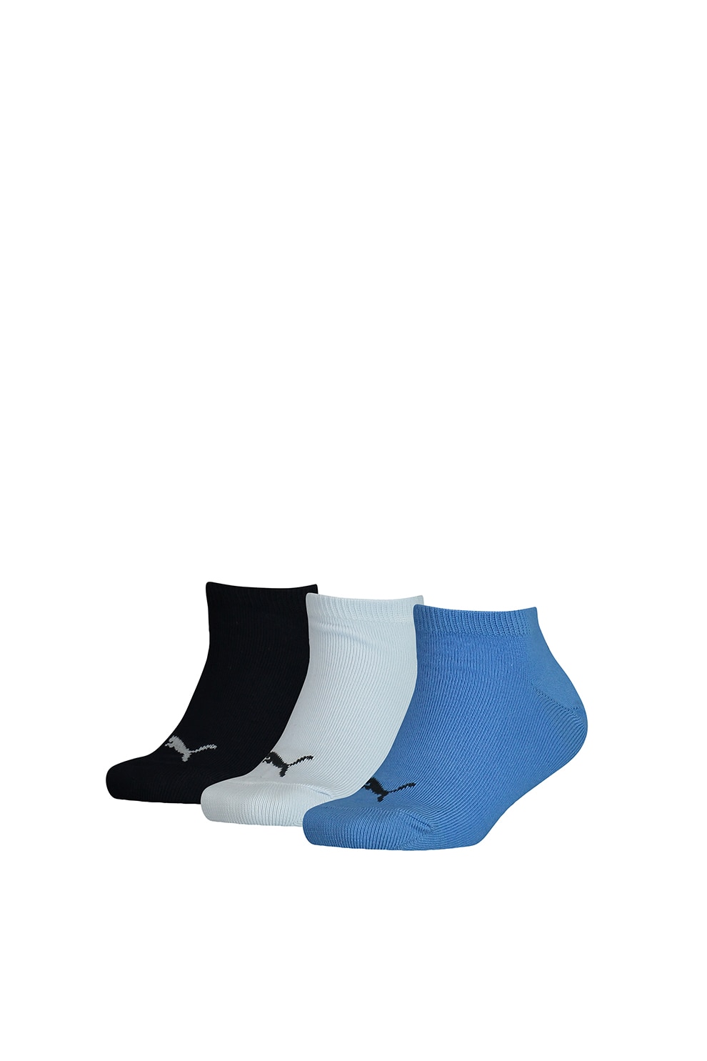 Puma, Set de sosete scurte cu logo - 3 perechi