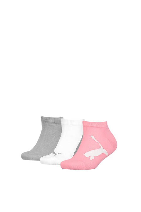 Puma, Set de sosete scurte - 3 perechi, Gri/Alb/Roz, 31-34 EU
