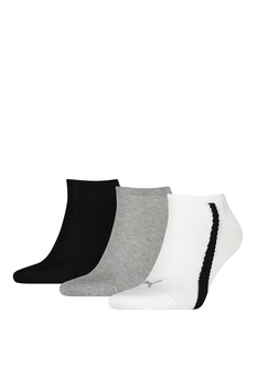 Puma, Set de sosete scurte unisex cu logo - 3 perechi Puma, Set de sosete scurte unisex cu logo - 3 perechi