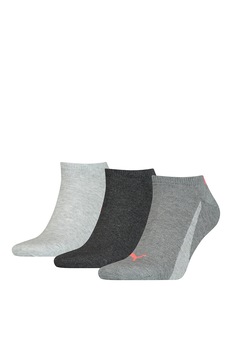Puma, Set de sosete scurte unisex cu logo - 3 perechi Puma, Set de sosete scurte unisex cu logo - 3 perechi