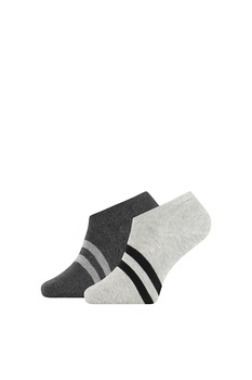 CALVIN KLEIN, Set de sosete - 2 perechi, Gri, 39-42 CALVIN KLEIN, Set de sosete - 2 perechi, Gri, 39-42