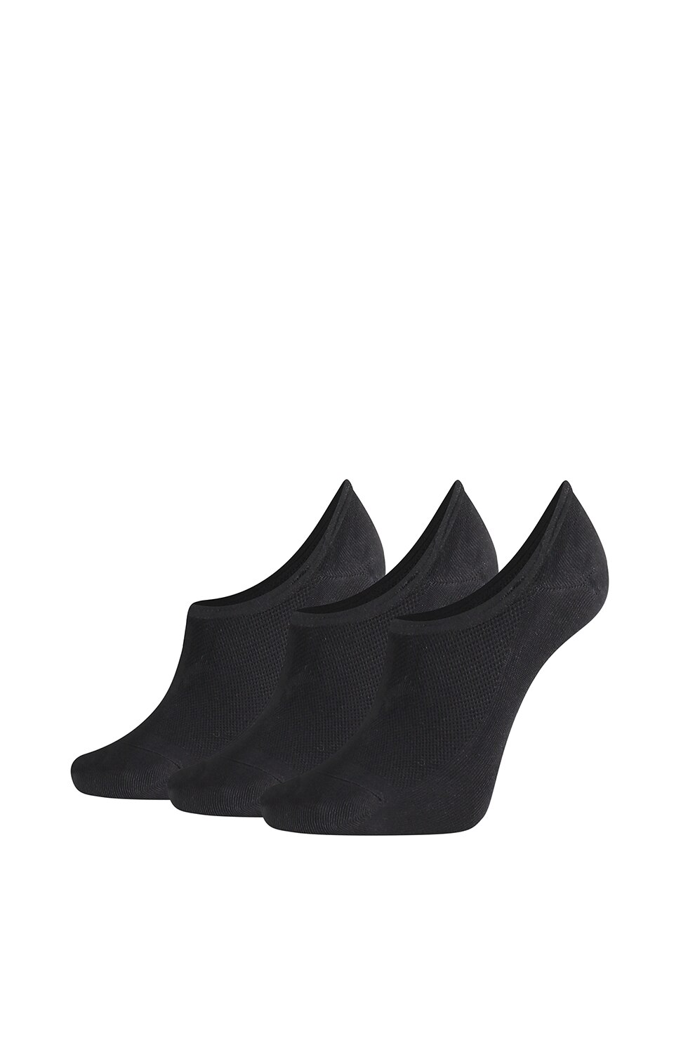 CALVIN KLEIN, Set de sosete scurte - 3 perechi, Negru, One Size