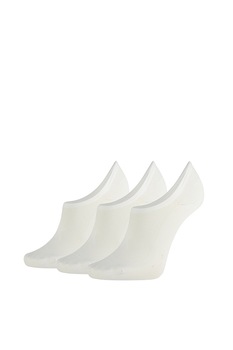 CALVIN KLEIN, Set de sosete scurte - 3 perechi, Alb prafuit, One Size CALVIN KLEIN, Set de sosete scurte - 3 perechi, Alb prafuit, One Size