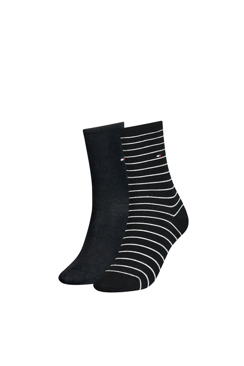 Tommy Hilfiger, Къси чорапи - 2 чифта, Бял/Ултрамарин синьо