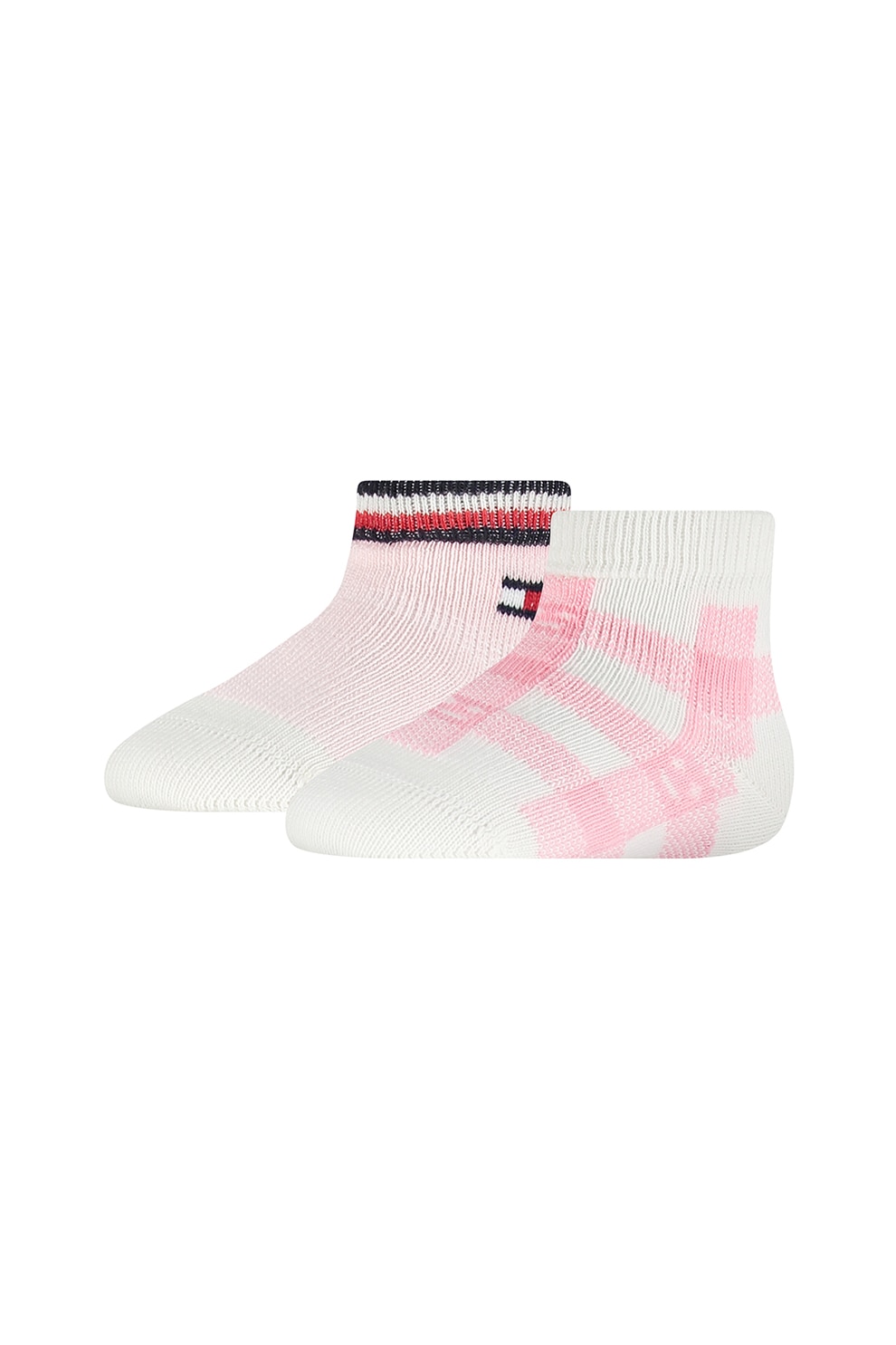 Tommy Hilfiger, Set de sosete scurte cu imprimeu - 2 perechi