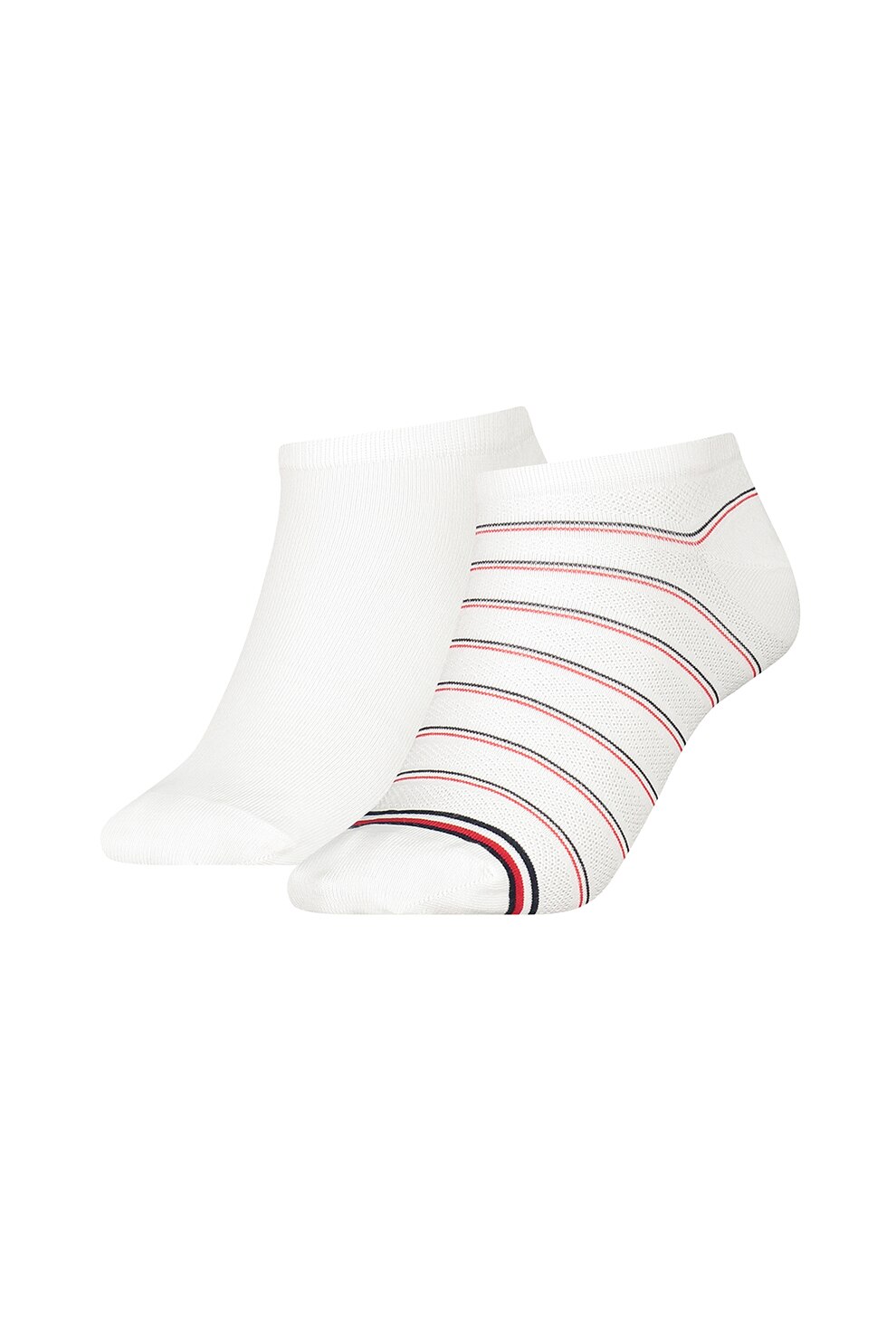 Tommy Hilfiger, Set de sosete scurte - 2 perechi, Alb, 39-42