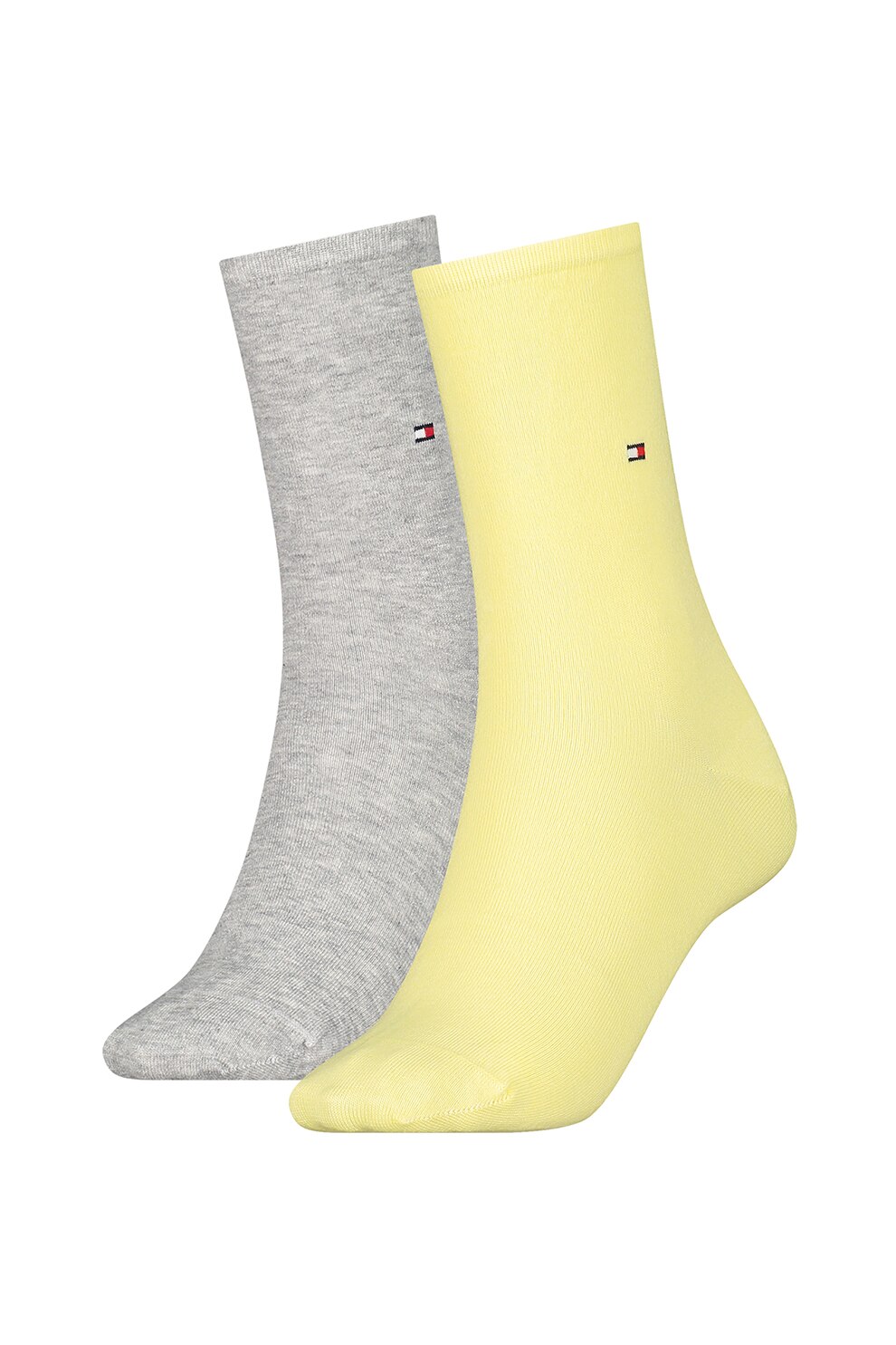 Tommy Hilfiger, Set de sosete lungi - 2 perechi, Galben pai/gri deschis, 39-42