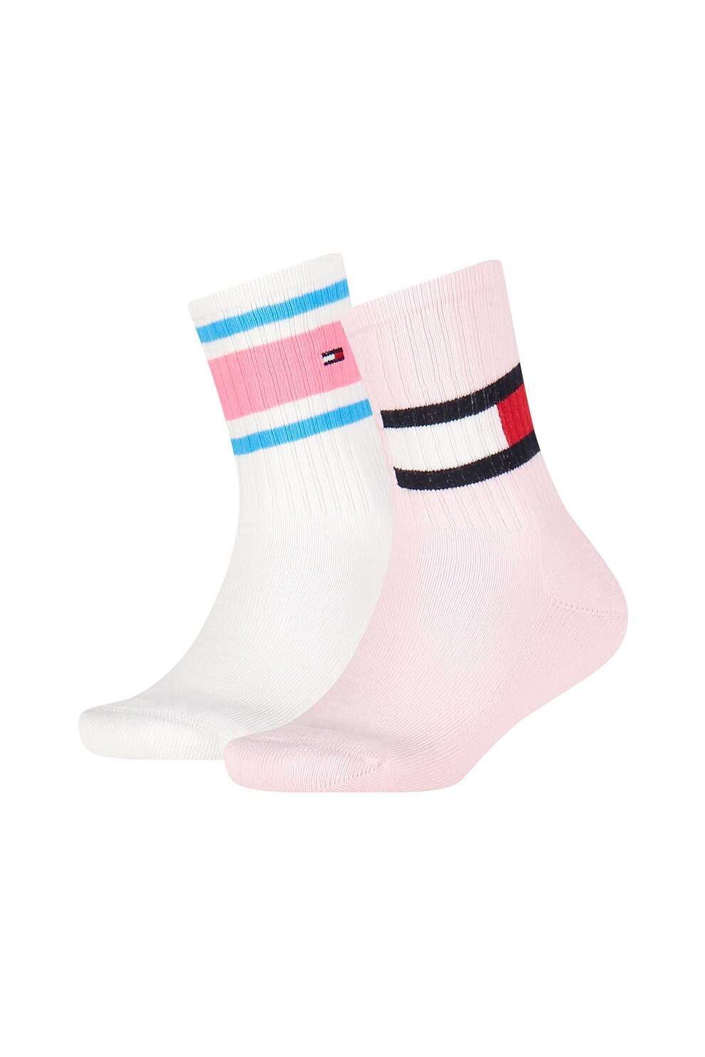 Tommy Hilfiger, Set de sosete lungi cu logo - 2 perechi