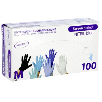 Manusi de unica folosinta, din nitril nepudrat, 100 bucati Top Glove 33221 Marimea M Manusi de unica folosinta, din nitril nepudrat, 100 bucati Top Glove 33221 Marimea M