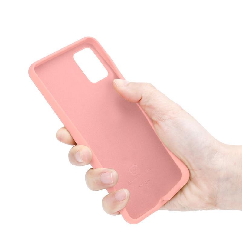Husa protectie compatibila cu Samsung Galaxy S20 FE, ultra slim, silicon Roz, cu interior de catifea, protectie camera, PlanetPhone