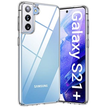 Husa silicon Diamond Clear, compatibilia cu Samsung Galaxy S21 Plus, slim din silicon transparent, PlanetPhone Husa silicon Diamond Clear, compatibilia cu Samsung Galaxy S21 Plus, slim din silicon transparent, PlanetPhone